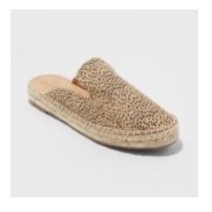 Clara Leopard Espadrille Slide ons
